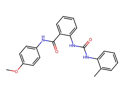 N-(4-methoxyphenyl)-2-[(2-methylphenyl)carbamoylamino]benzamide structure