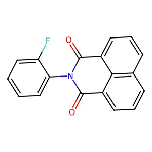 2-(2-fluorophenyl)-1H-benzo[de]isoquinoline-1,3(2H)-dione structure