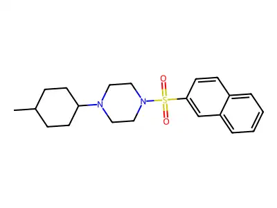 1-(4-Methylcyclohexyl)-4-naphthalen-2-ylsulfonylpiperazine structure
