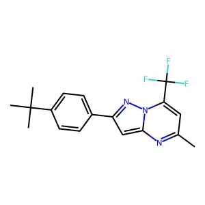2-(4-Tert-butylphenyl)-5-methyl-7-(trifluoromethyl)pyrazolo[1,5-a]pyrimidine structure