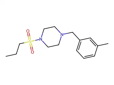 1-(3-Methylbenzyl)-4-(propylsulfonyl)piperazine structure