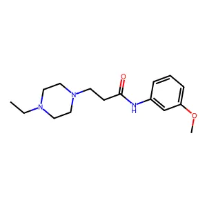 3-(4-ethylpiperazin-1-yl)-N-(3-methoxyphenyl)propanamide structure