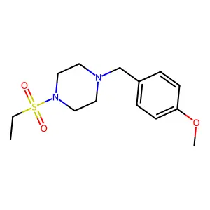 1-(Ethylsulfonyl)-4-(4-methoxybenzyl)piperazine structure