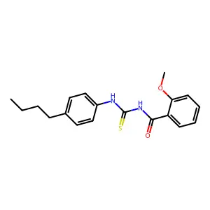 N-[(4-butylphenyl)carbamothioyl]-2-methoxybenzamide structure