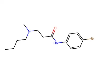 N-(4-bromophenyl)-3-[butyl(methyl)amino]propanamide structure