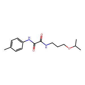 N'-(4-methylphenyl)-N-(3-propan-2-yloxypropyl)oxamide structure