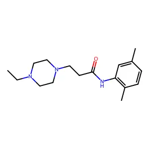 N-(2,5-dimethylphenyl)-3-(4-ethylpiperazin-1-yl)propanamide structure