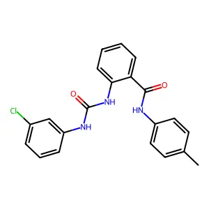 2-[(3-chlorophenyl)carbamoylamino]-N-(4-methylphenyl)benzamide structure
