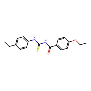 4-ethoxy-N-[(4-ethylphenyl)carbamothioyl]benzamide structure
