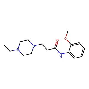 3-(4-ethylpiperazin-1-yl)-N-(2-methoxyphenyl)propanamide structure
