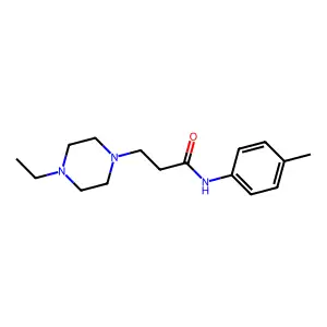 3-(4-ethylpiperazin-1-yl)-N-(4-methylphenyl)propanamide structure