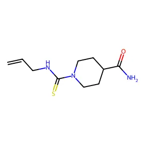 1-(Prop-2-enylcarbamothioyl)piperidine-4-carboxamide structure
