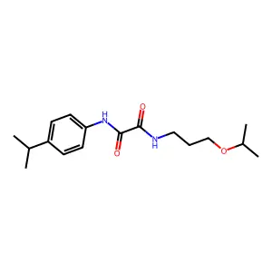 N-[3-(propan-2-yloxy)propyl]-N'-[4-(propan-2-yl)phenyl]ethanediamide structure