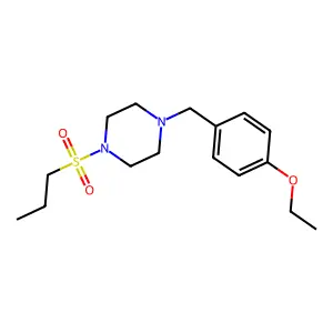 1-(4-Ethoxybenzyl)-4-(propylsulfonyl)piperazine structure