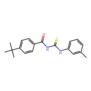 4-tert-butyl-N-[(3-methylphenyl)carbamothioyl]benzamide structure