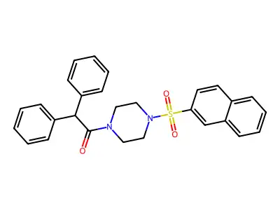 1-(4-Naphthalen-2-ylsulfonylpiperazin-1-yl)-2,2-diphenylethanone structure