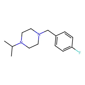 1-[(4-Fluorophenyl)methyl]-4-(propan-2-yl)piperazine structure