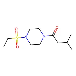 1-(4-Ethylsulfonylpiperazin-1-yl)-3-methylbutan-1-one structure