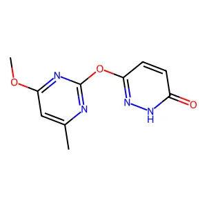 3-(4-methoxy-6-methylpyrimidin-2-yl)oxy-1H-pyridazin-6-one structure