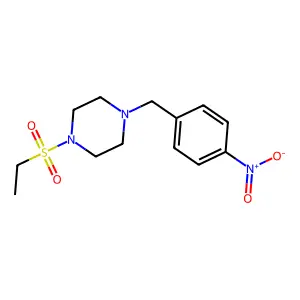 1-(Ethylsulfonyl)-4-(4-nitrobenzyl)piperazine structure