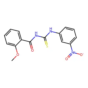 2-methoxy-N-[(3-nitrophenyl)carbamothioyl]benzamide structure