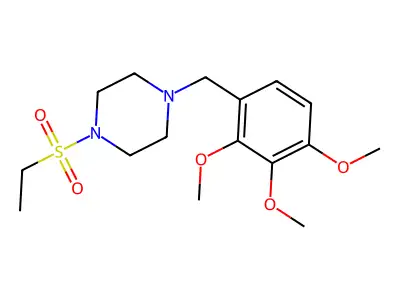 1-(Ethylsulfonyl)-4-(2,3,4-trimethoxybenzyl)piperazine structure