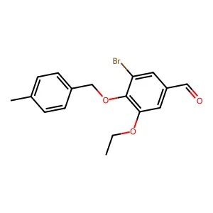 3-Bromo-5-ethoxy-4-[(4-methylbenzyl)oxy]benzaldehyde structure