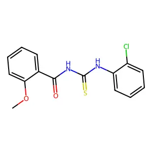 N-[(2-chlorophenyl)carbamothioyl]-2-methoxybenzamide structure