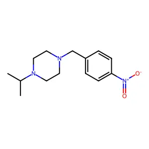 1-Isopropyl-4-(4-nitrobenzyl)piperazine structure