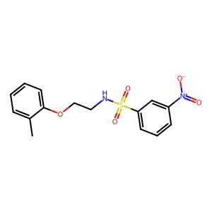 N-[2-(2-Methylphenoxy)ethyl]-3-nitrobenzenesulfonamide structure