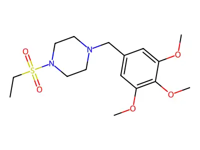1-(Ethylsulfonyl)-4-(3,4,5-trimethoxybenzyl)piperazine structure