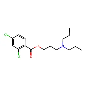 3-(Dipropylamino)propyl 2,4-dichlorobenzoate structure