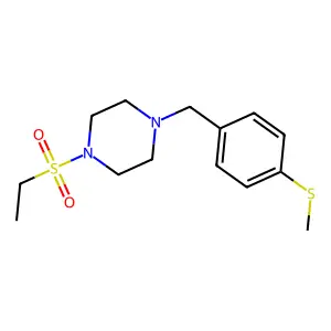 1-(Ethylsulfonyl)-4-[4-(methylsulfanyl)benzyl]piperazine structure
