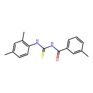 N-[(2,4-dimethylphenyl)carbamothioyl]-3-methylbenzamide structure