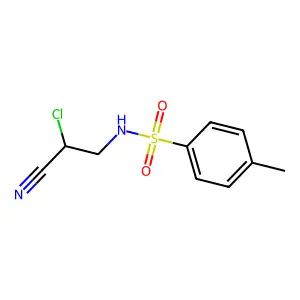 N-(2-Chloro-2-cyano-ethyl)-4-methyl-benzenesulfonamide structure