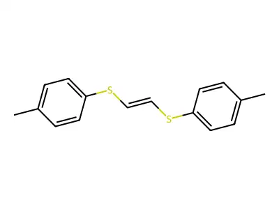 1-Methyl-4-[2-(4-methylphenyl)sulfanylethenyl]sulfanylbenzene structure