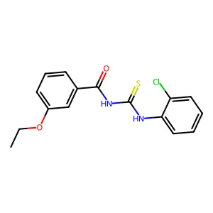 N-[(2-chlorophenyl)carbamothioyl]-3-ethoxybenzamide structure