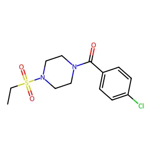 (4-Chlorophenyl)-(4-ethylsulfonylpiperazin-1-yl)methanone structure