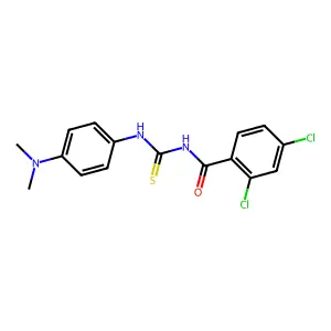 2,4-dichloro-N-{[4-(dimethylamino)phenyl]carbamothioyl}benzamide structure