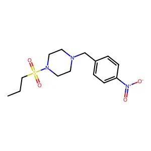 1-(4-Nitrobenzyl)-4-(1-propanesulfonyl)piperazine structure