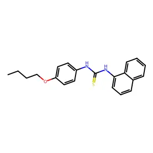 1-(4-Butoxyphenyl)-3-naphthalen-1-ylthiourea structure