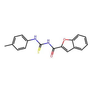 N-[(4-methylphenyl)carbamothioyl]-1-benzofuran-2-carboxamide structure