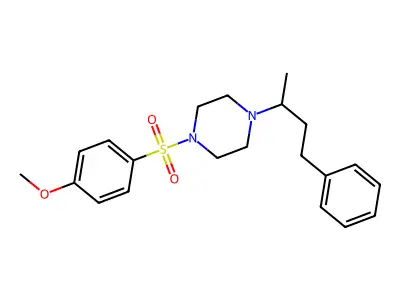 1-(4-Methoxyphenyl)sulfonyl-4-(4-phenylbutan-2-yl)piperazine structure