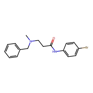 3-[benzyl(methyl)amino]-N-(4-bromophenyl)propanamide structure