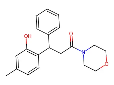3-(2-Hydroxy-4-methylphenyl)-1-morpholin-4-yl-3-phenylpropan-1-one structure