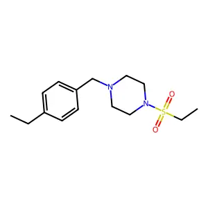 1-(4-Ethylbenzyl)-4-(ethylsulfonyl)piperazine structure