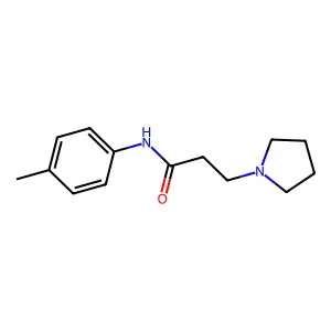 3-(Pyrrolidin-1-yl)-N-(p-tolyl)propanamide structure