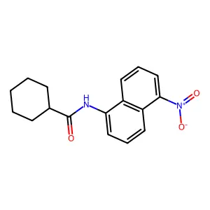 N-(5-nitronaphthalen-1-yl)cyclohexanecarboxamide structure