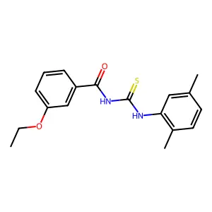 N-[(2,5-dimethylphenyl)carbamothioyl]-3-ethoxybenzamide structure