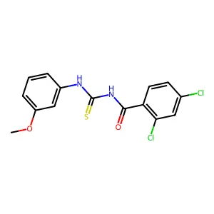2,4-dichloro-N-[(3-methoxyphenyl)carbamothioyl]benzamide structure